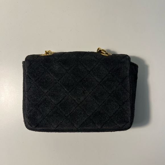 Chanel CC Vintage Mini Classic Quilted Square Single Flap Crossbody Bag Purse - Picture 4 of 15